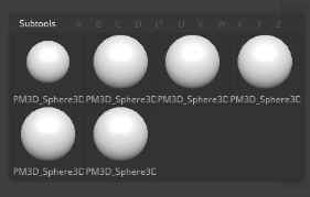 zbrush快速选择子工具的三种方法，快捷键